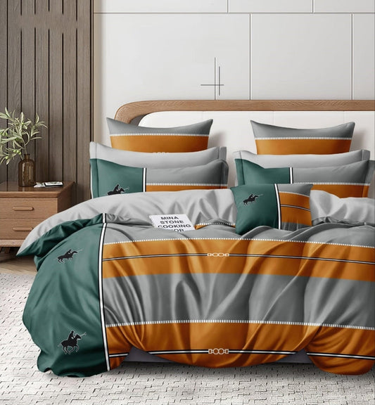 Cotton 200 TC King Size Bedsheet Cotton with 2 Pillow Covers | 108 x 108 inches